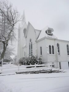 St. Christopher's in snow